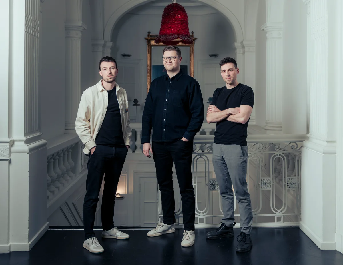 Thomas Aertgeerts, Anton Van Uytsel en Ruben Aertgeerts, de founders van Astro