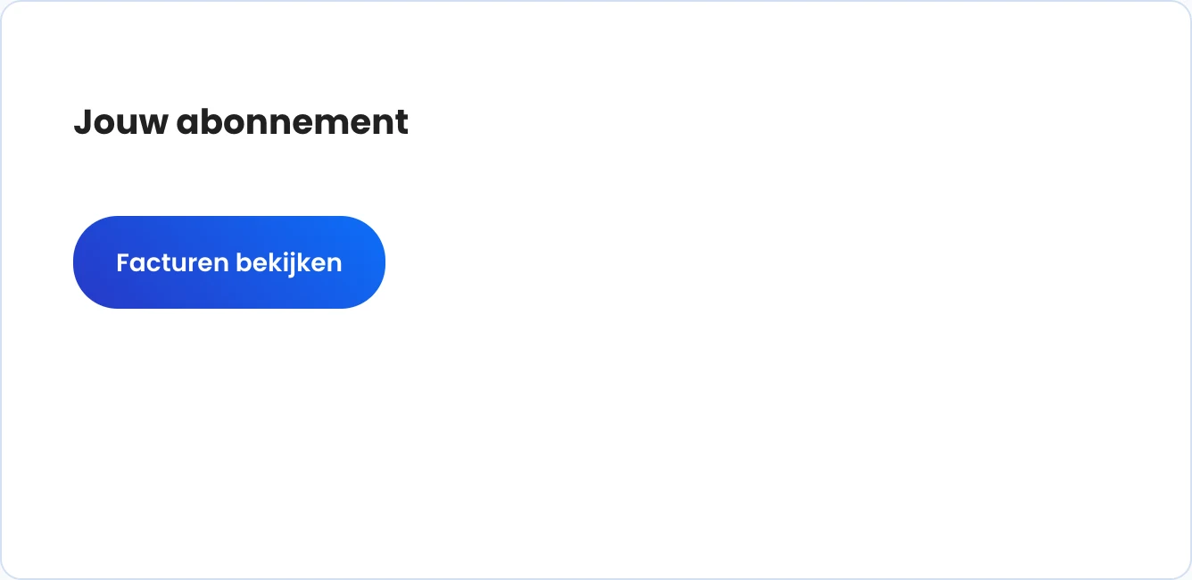 Het blok Jouw abonnement met de prijs, een verbruiksbalk en de knop Facturen bekijken
